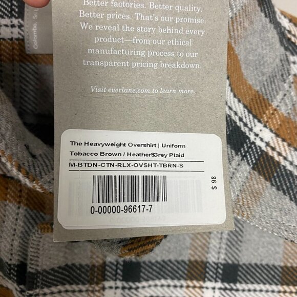 Everlane Heavyweight Overshirt Button Up Long Sleeve Shirt Shacket Mens Small - Picture 5 of 8
